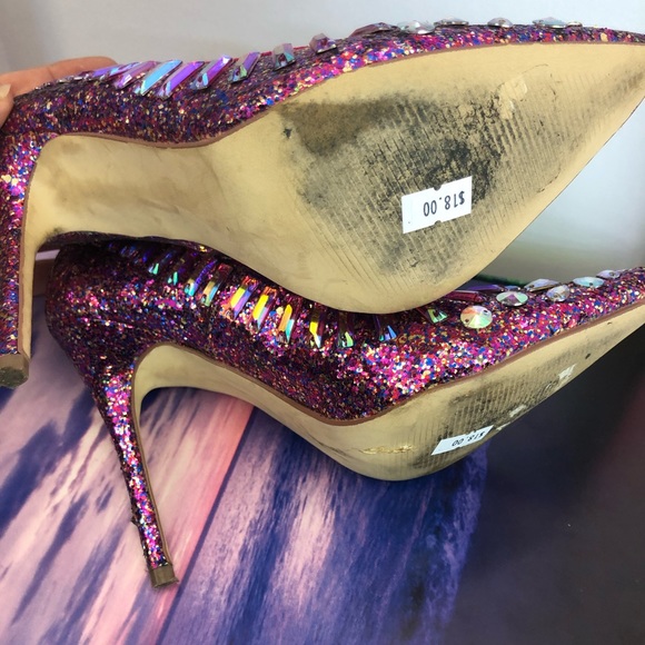 Steve Madden Jeweled Heels size 8 - Picture 6 of 7
